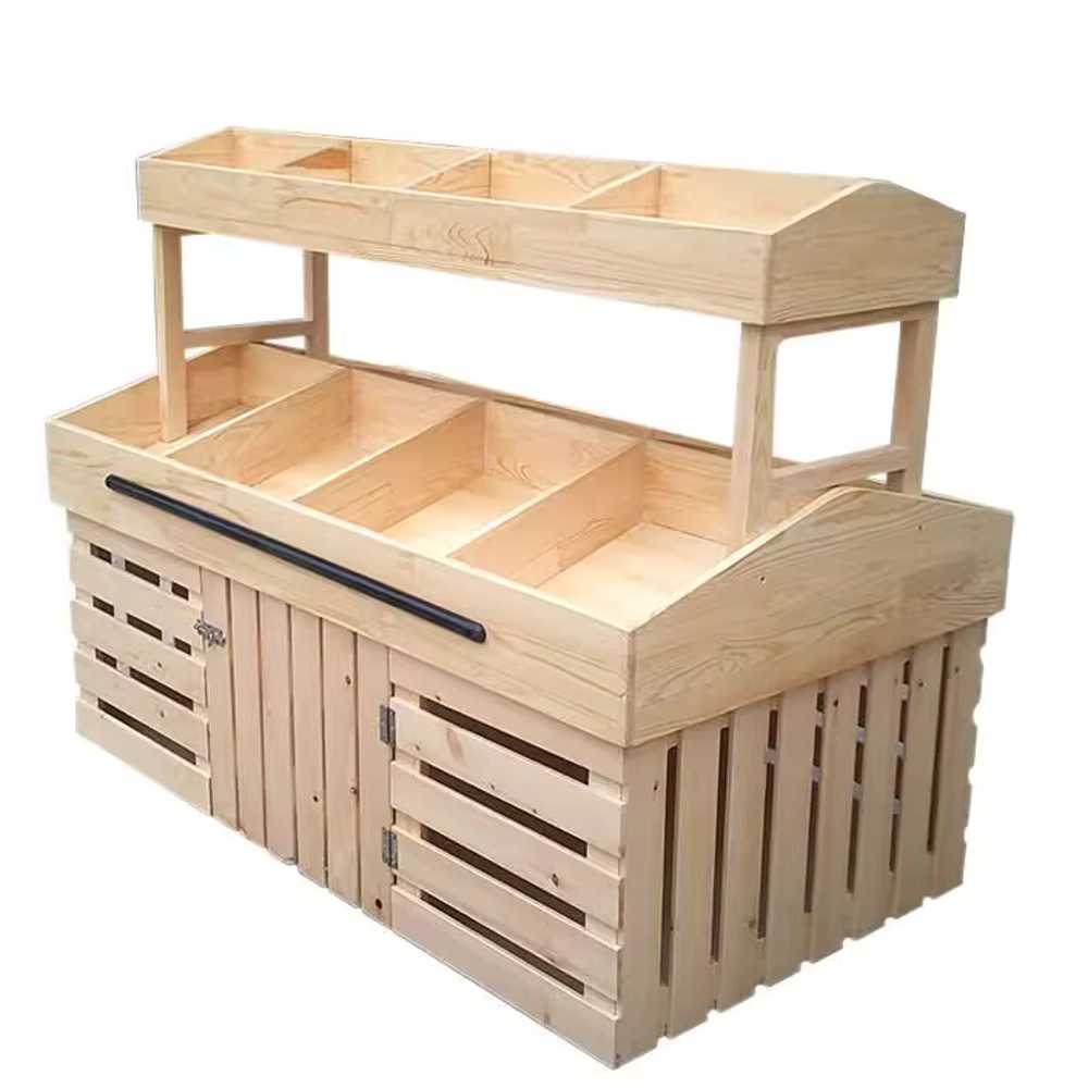 고캠프 빵진열대 진열대 진열장 카페 우드 쿠키 1.2m x 0.8m (1.2m x 0.8m) - 상세 이미지 2