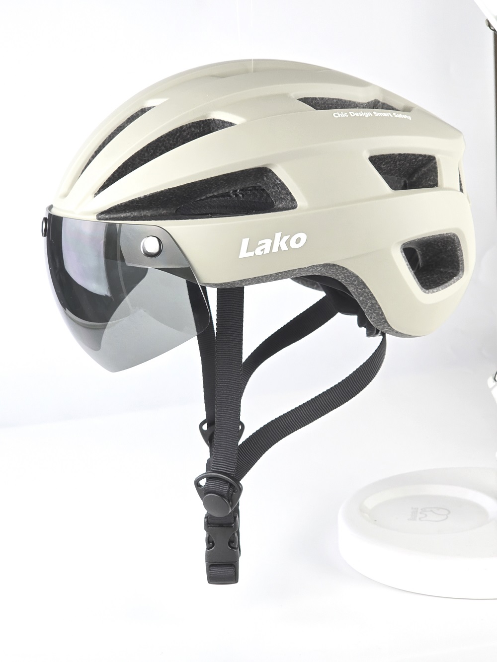 라코 루시도 자전거헬멧 전기자전거헬멧 고글 일체형 아시안핏 - 상세 이미지 5