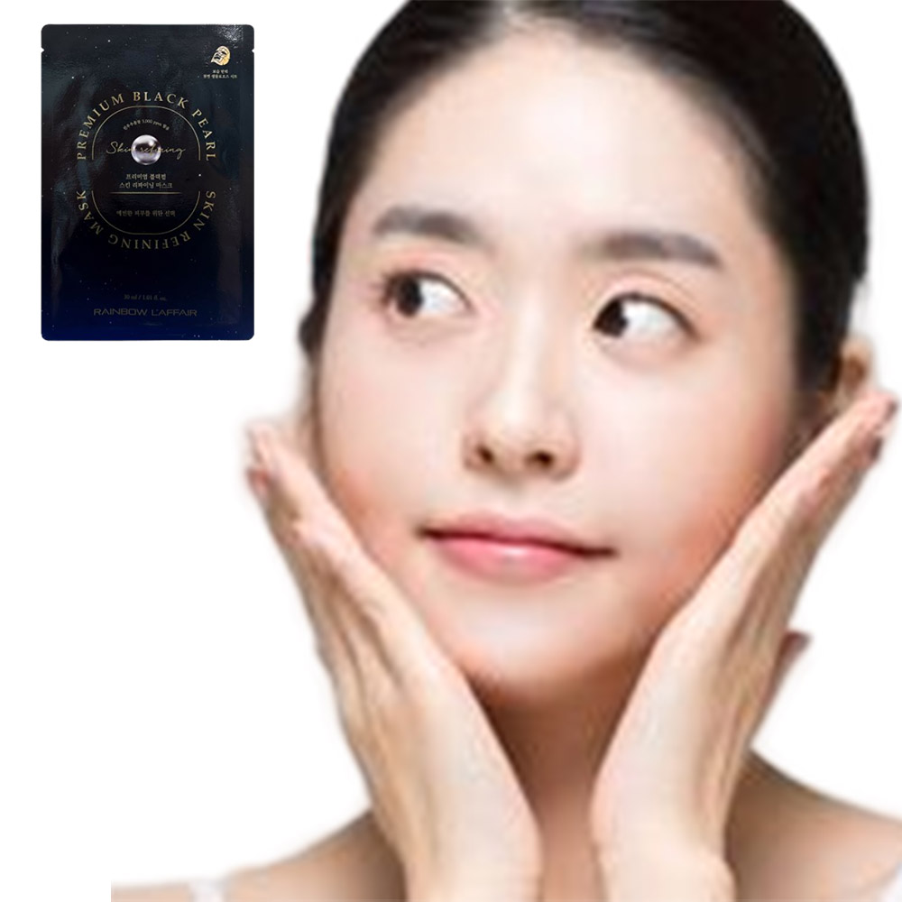 천연 동백 마스크팩 10매 수분 스킨 리파이닝 블랙펄 - 상품 이미지