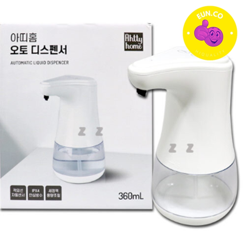 자동 손세정제 디스펜서 360ml  거품 물비누 손세정 핸드워시통 건전지 충전 거품펌프 - 상품 이미지