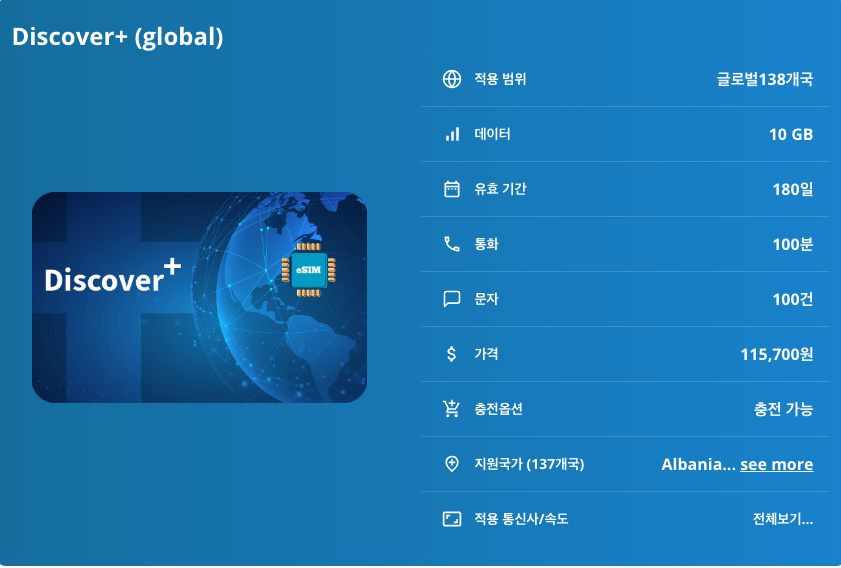 글로벌137개국 이심 eSIM 데이터+전화+문자 | 일본 대만 홍콩 태국 베트남 싱가포르 말레이시아 인도네시아 필리핀 중국 캄보디아 프랑스 이탈리아 스페인 영국 독일 스위스 이심통