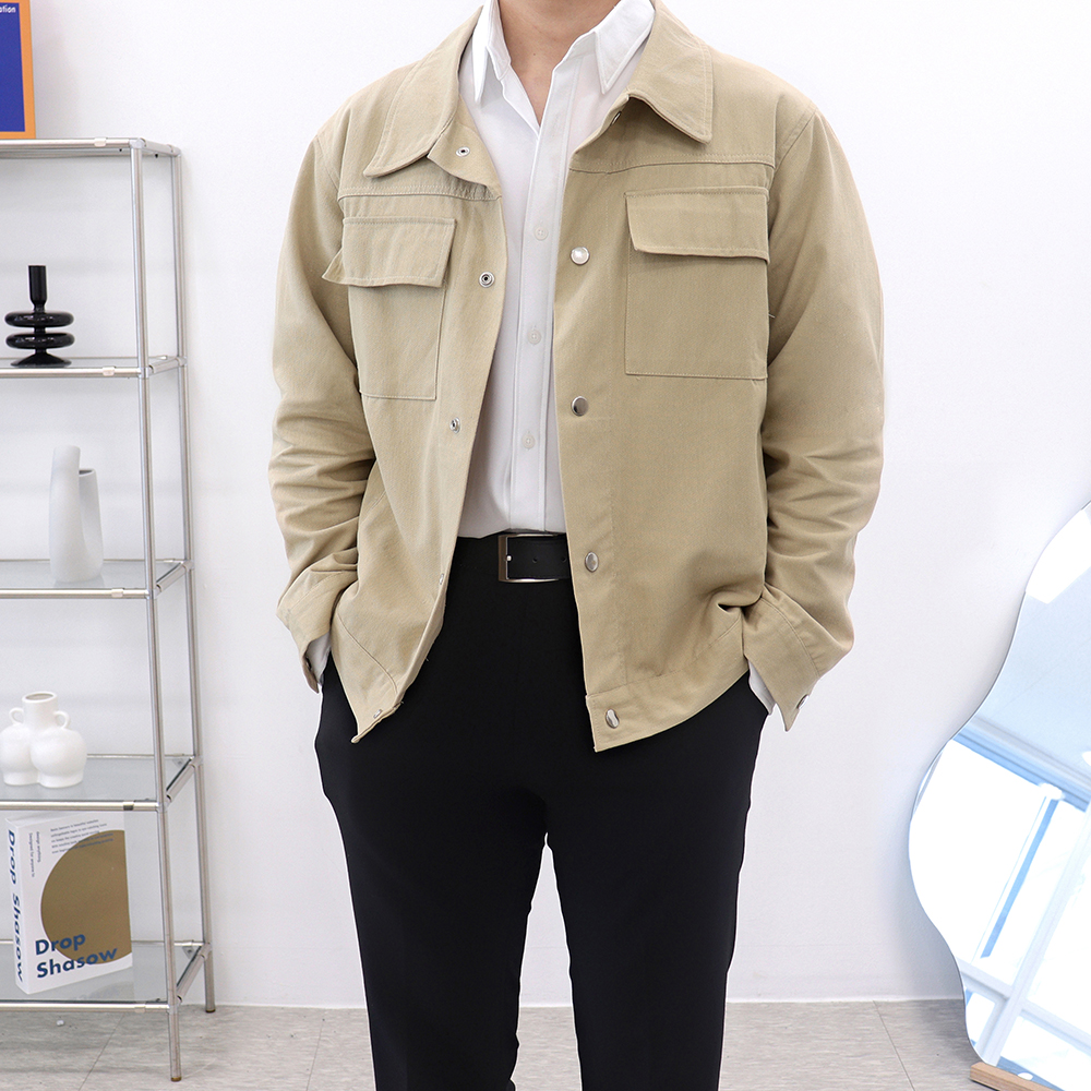 1+1 남자트러커자켓 남성간절기재킷 남자오버핏자킷 - 상세 이미지 3