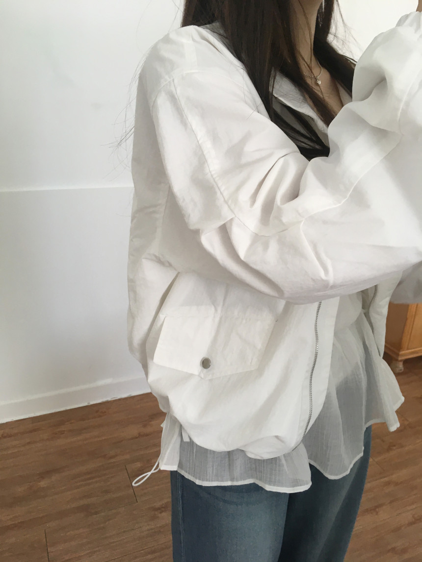 웨어 바람막이 야상 나일론블루종 상세 이미지 27