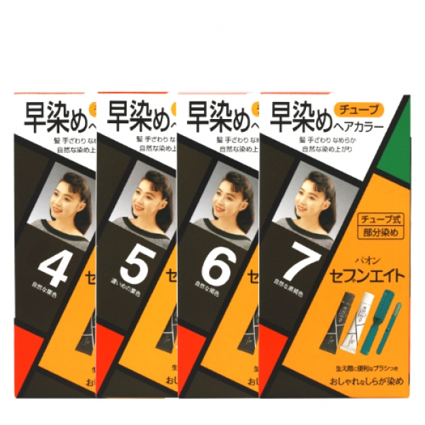 파온 세븐에이트 헤어칼라 8분 염색약 (자연갈색/밤색/짙은갈색/흑갈색 택1) 40g : 생활의멋