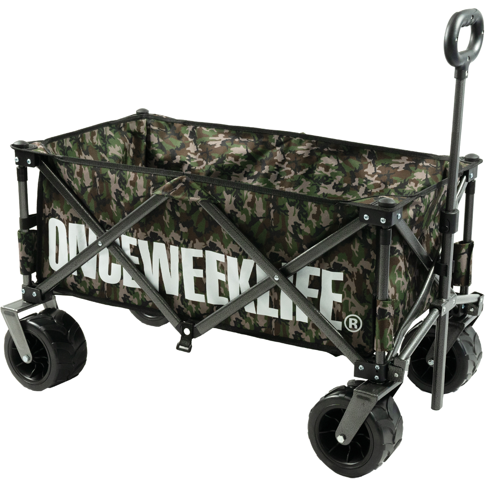 원스위크라이프 대형 캠핑 웨건 접이식 카트 카모