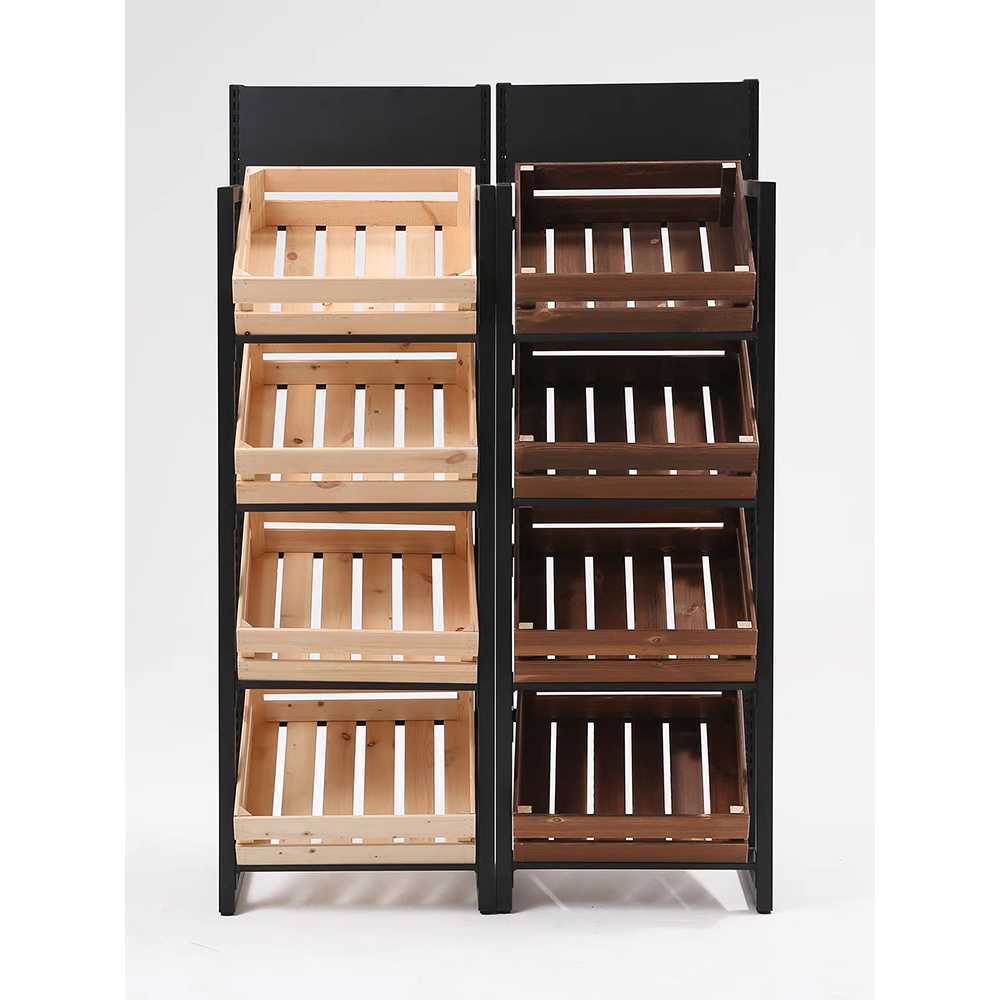 고캠프 빵진열대 선반 우드 빵 진열장 베이커리 흰색 50x35x140cm 나무색 3개 - 상품 이미지