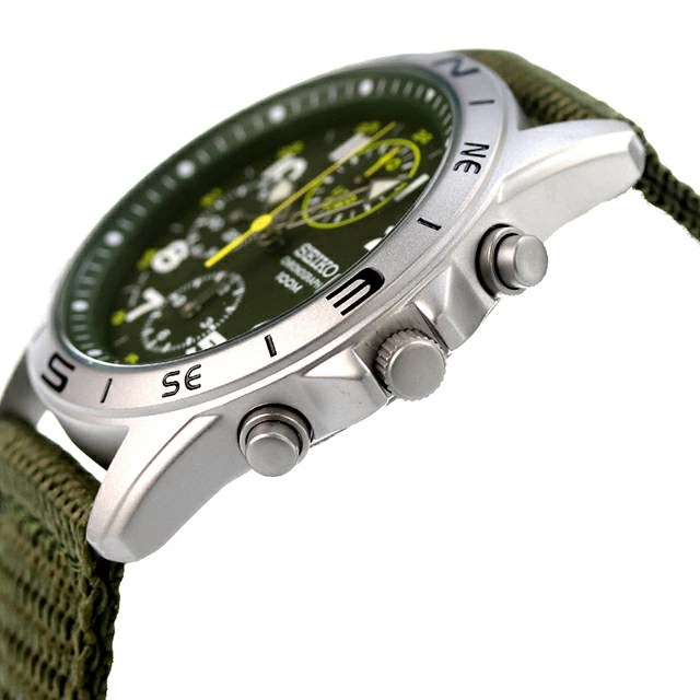 세이코 SEIKO 크로노그래프 그린 녹판 남성 손목시계 SND377P2 - 상세 이미지 3