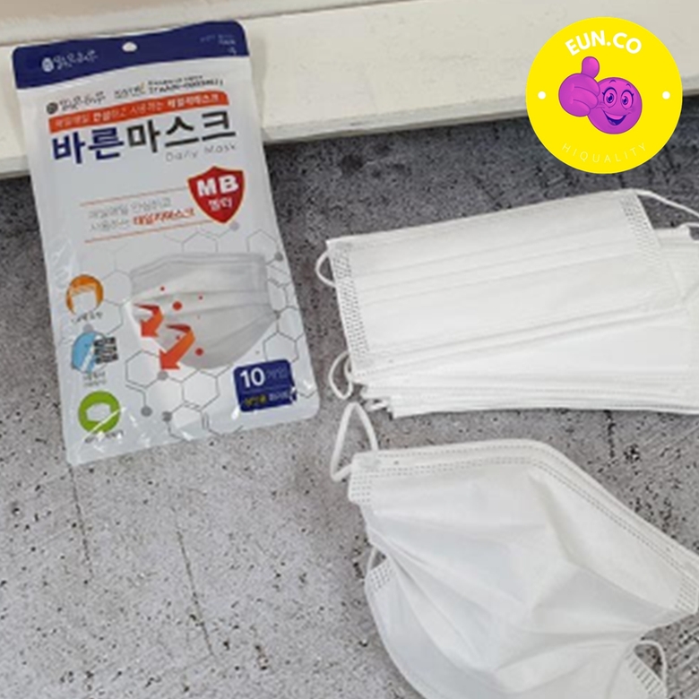 숨쉬기 편한 얇은 대형 마스크 화이트 대용량 덴탈 방역용품