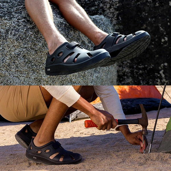 우포스 OOFOS OOcandOO 우캔두 리커버리 샌들 클로그 블랙