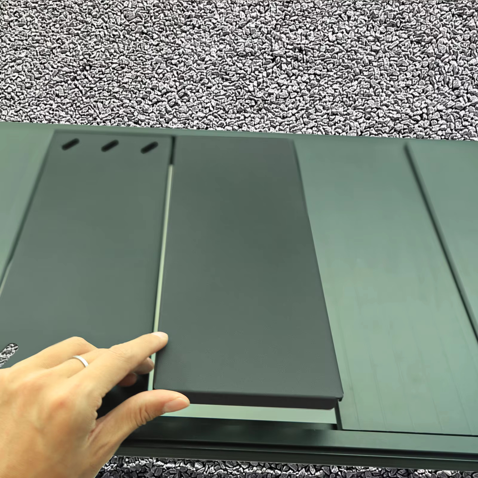 캠핑키친테이블 36x12.5cm IGT 모바일 테이블 보드 연결 가능한 램프 포스트 휴대용 유닛 알루미늄 합금 캠핑 : Versian