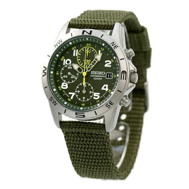 세이코 SEIKO 크로노그래프 그린 녹판 남성 손목시계 SND377P2 - 상세 이미지 2