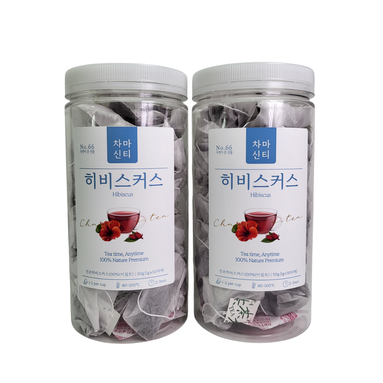 [100티백] 히비스커스 50티백x2개 히비스커스차 티 무궁화꽃차 이미지 8