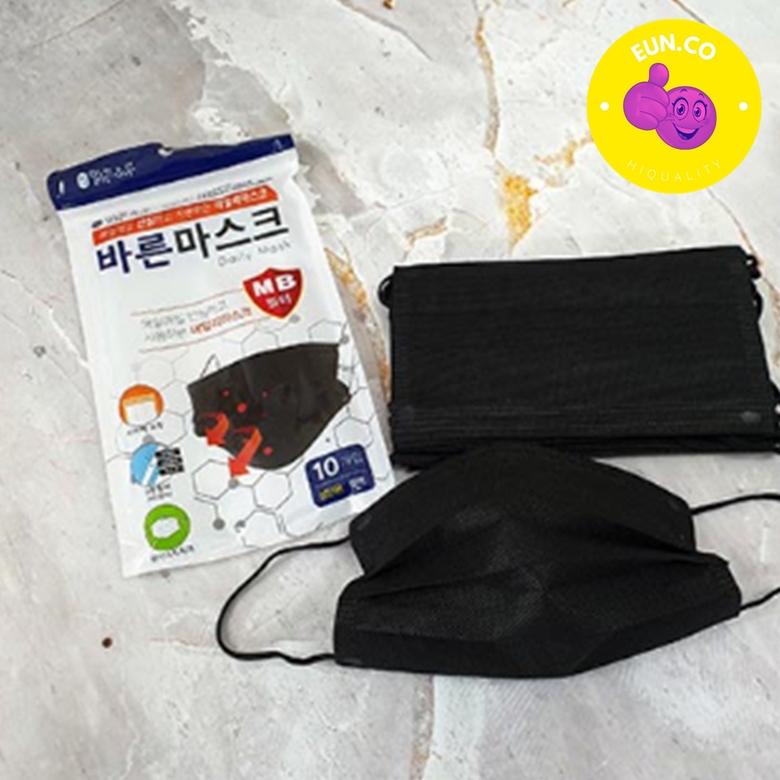 비말 차단 덴탈 마스크 10입 블랙 먼지차단 방역 비말차단 바이러스 보호