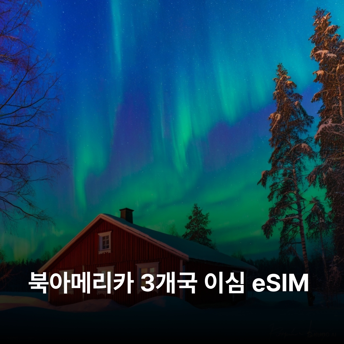 북아메리카 3개국 이심 eSIM 멕시코 미국 캐나다 이심통 - 메인 이미지