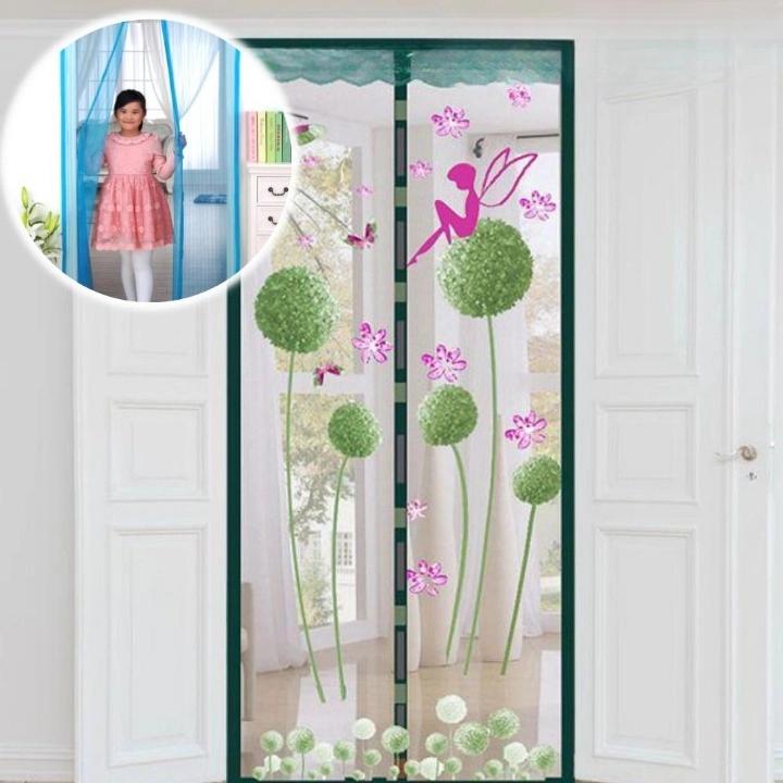 현관문 방충망 문발 모기장 자석 현관 방충망 100cm