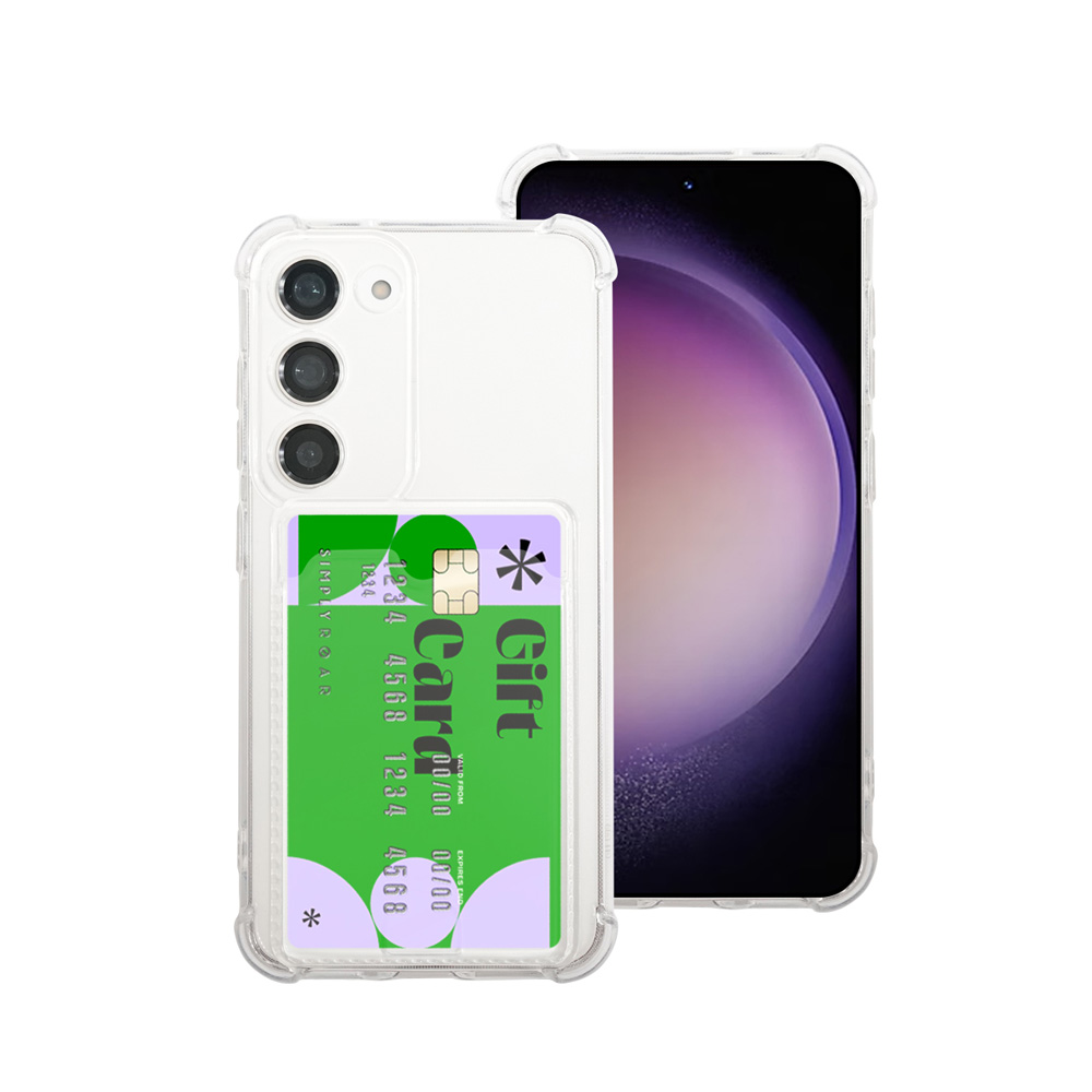 1+1 실리콘 젤리 카드 케이스 투명, 갤럭시S23 플러스 - 상품 이미지