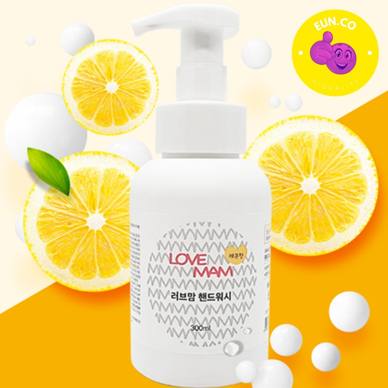 핸드워시 대용량 300ml(1개)+4L(1통) 퍼퓸 보습 거품비누 리필 레몬향 포도향 핸드케어 - 상품 이미지