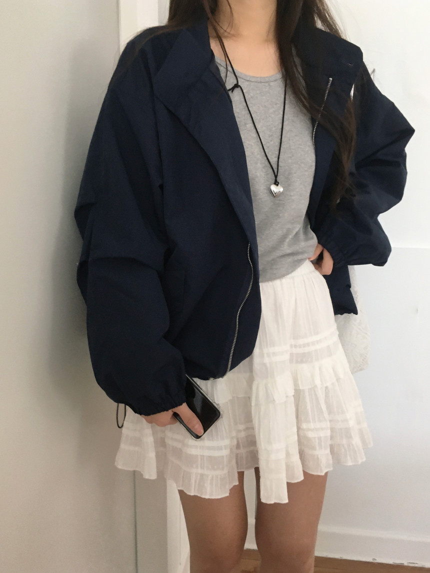 웨어 바람막이 야상 나일론블루종 상세 이미지 6