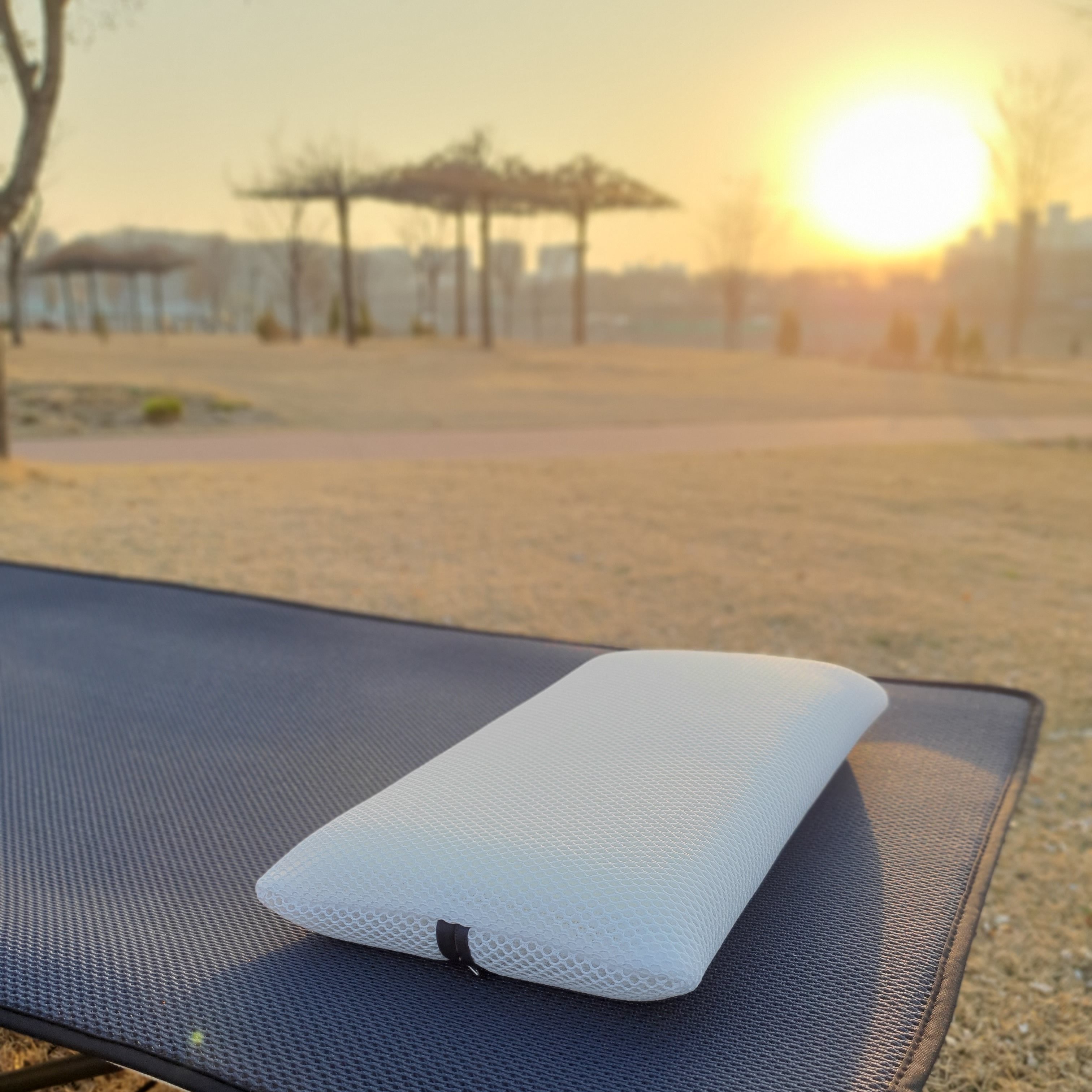 슬래빗 목이편한 기능성 메모리폼 낮은 수면베개 캠핑