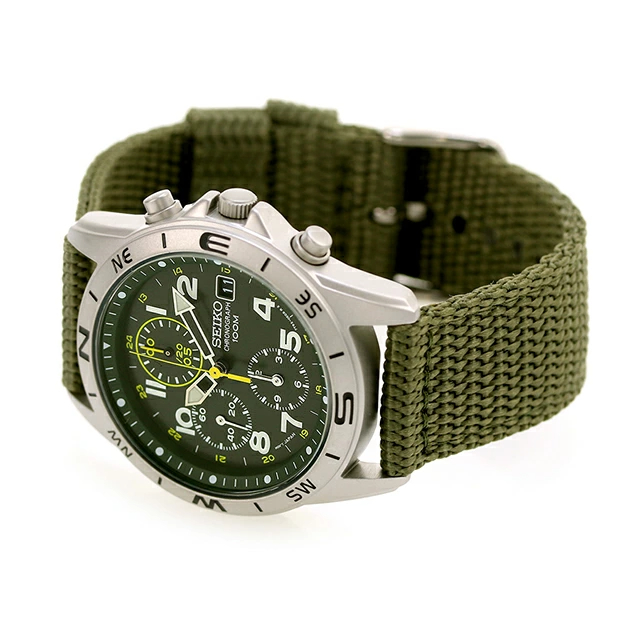 세이코 SEIKO 크로노그래프 그린 녹판 남성 손목시계 SND377P2 - 상세 이미지 4