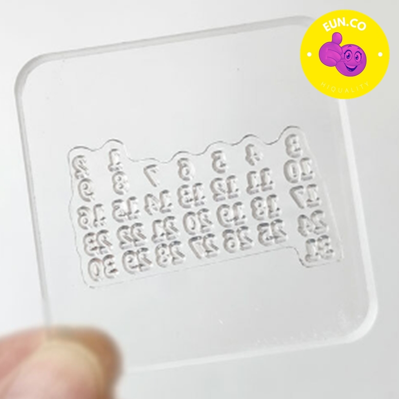 투명 아크릴 다이어리 스탬프 꾸미기 문구용품 도장놀이 독특한 다꾸용품 7.5x7.5cm