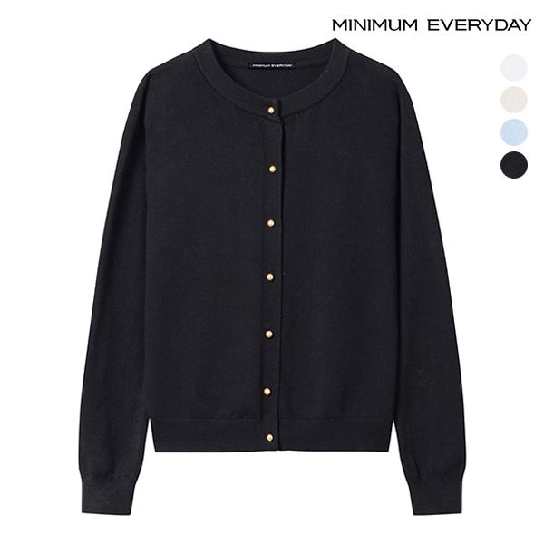 [정품] 미니멈 원피스 데일리 니트 가디건 티셔츠 출근룩 금장 버튼업 (EB1CK005D)582072 : 뉴프라이스