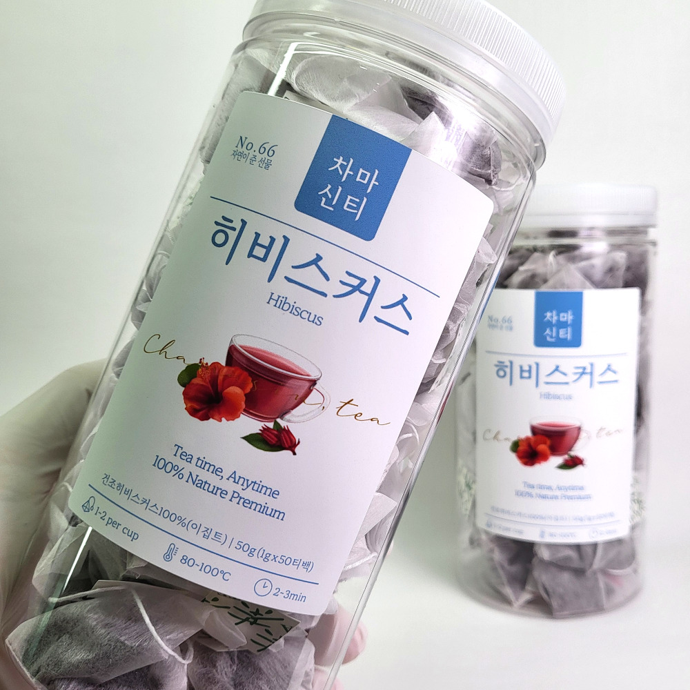 [100티백] 히비스커스 50티백x2개 히비스커스차 티 무궁화꽃차 - 상품 이미지