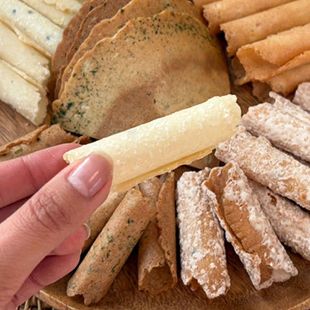 HACCP인증 옛날과자 종합전병 4종 700g+700g 1박스 (양파맛/파래김/생강/계피) - 메인 이미지