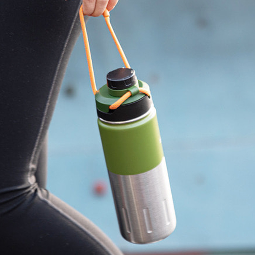 산테코 케이투 이중진공 텀블러 아웃도어 보온보냉병 500ml, 카본블랙 - 상세 이미지 2