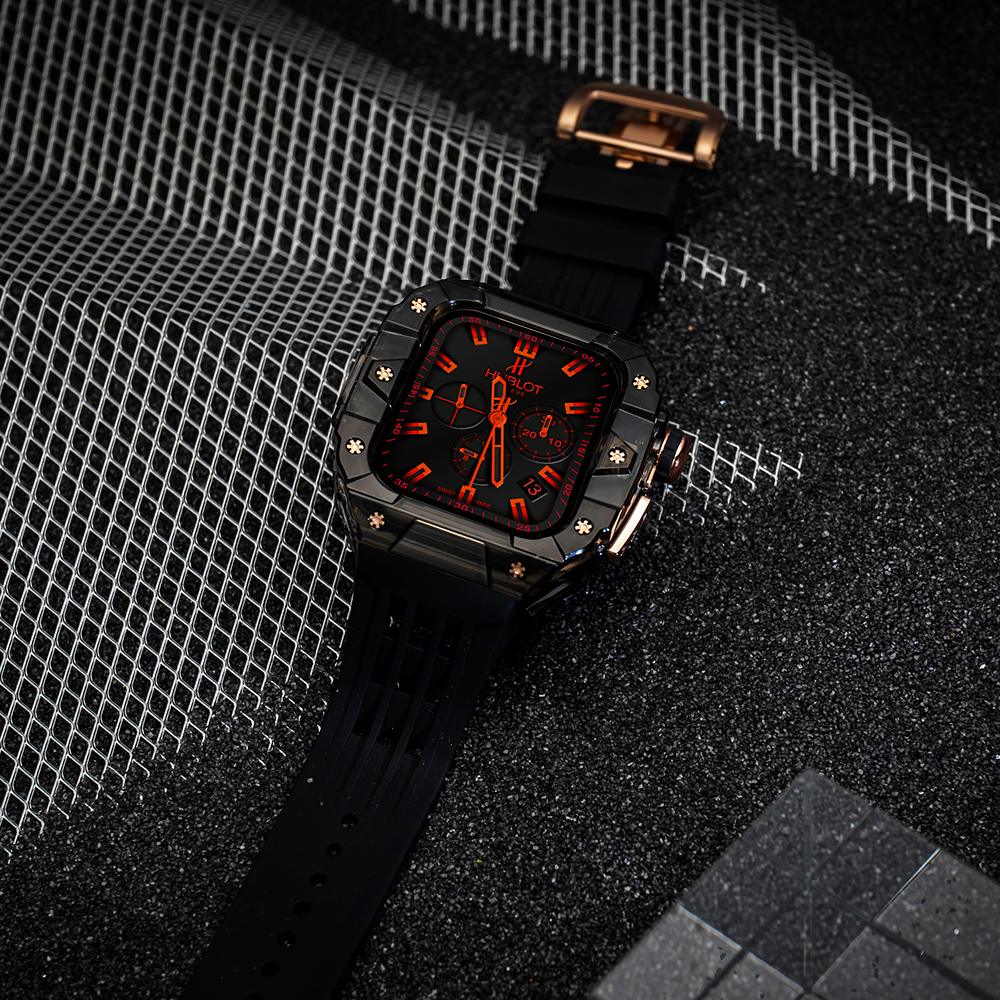 애플워치 11 울트라3 SE3 스트랩 메탈 케이스 애차드밀 리차드밀 일체형 명품 풀커버 - 상세 이미지 4