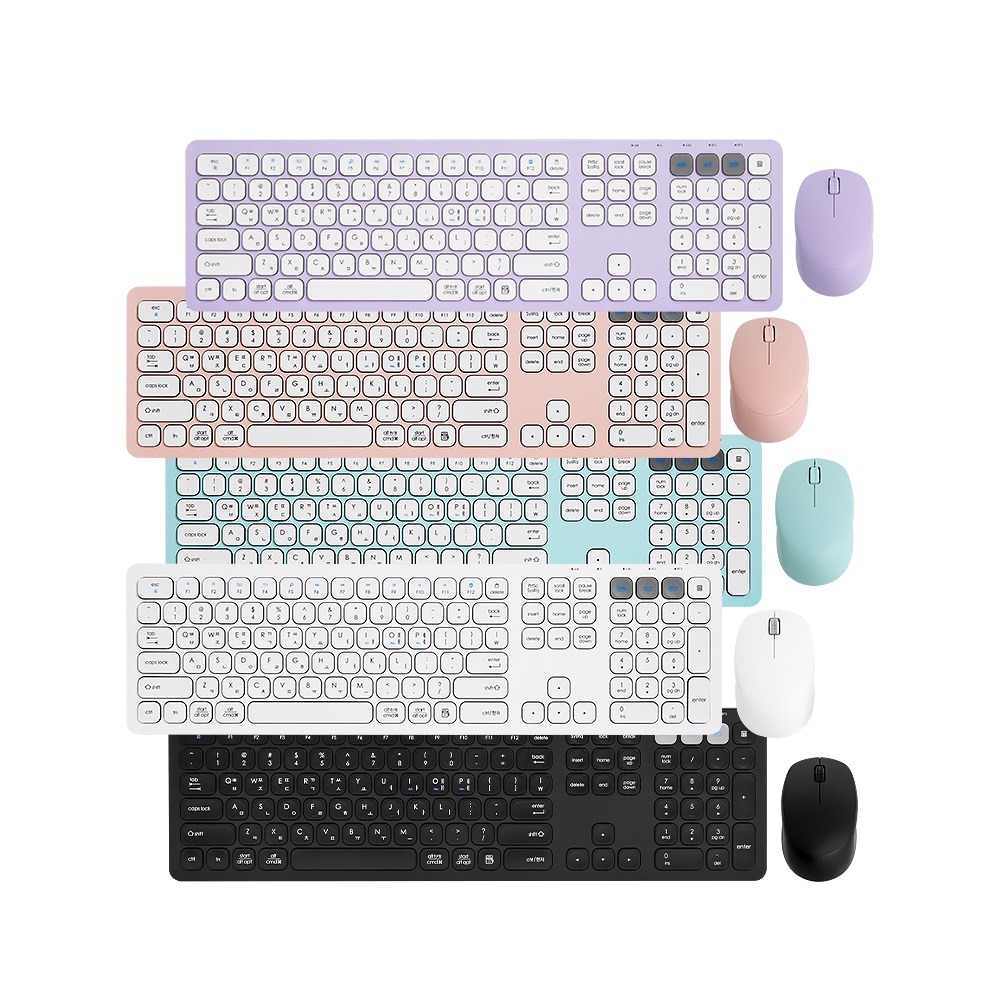 BKM500 듀얼 무선 키보드마우스 세트 (멀티페어링/블루투스5.0)