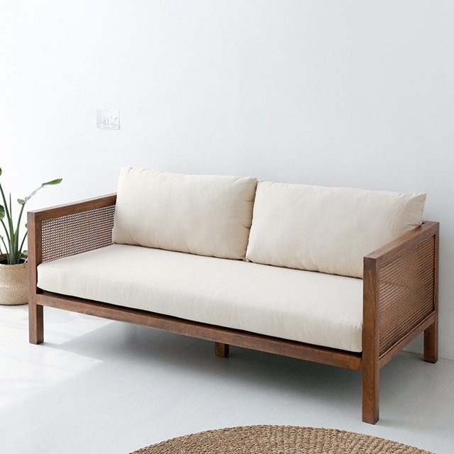 벤치소파 원목 나무 쇼파 미용실 대기실 벤치형 평상소파