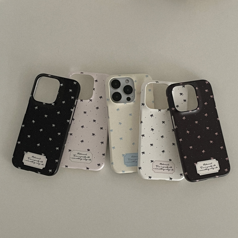 small ribbon pattern 아이폰 16pro 케이스 하드 - 상세 이미지 2