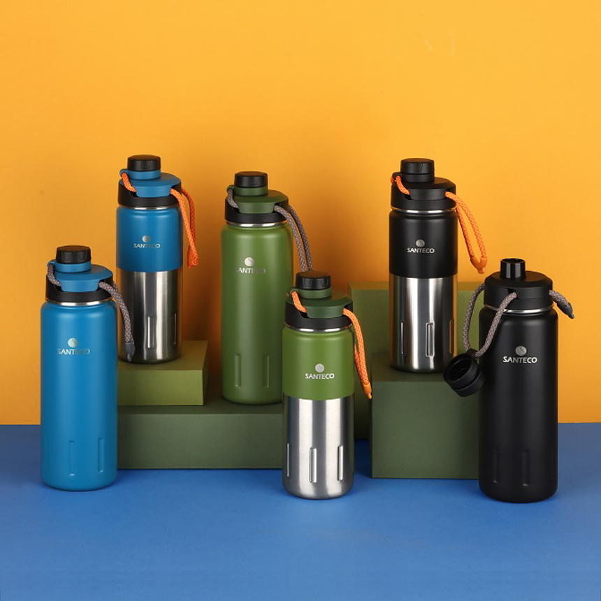 산테코 케이투 이중진공 텀블러 아웃도어 보온보냉병 500ml, 카본블랙 - 상세 이미지 3