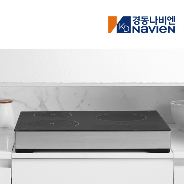 3구 하이브리드 전기렌지 인덕션 라디언트 하이라이트 ERH3603 8.5cm스탠드, 블랙