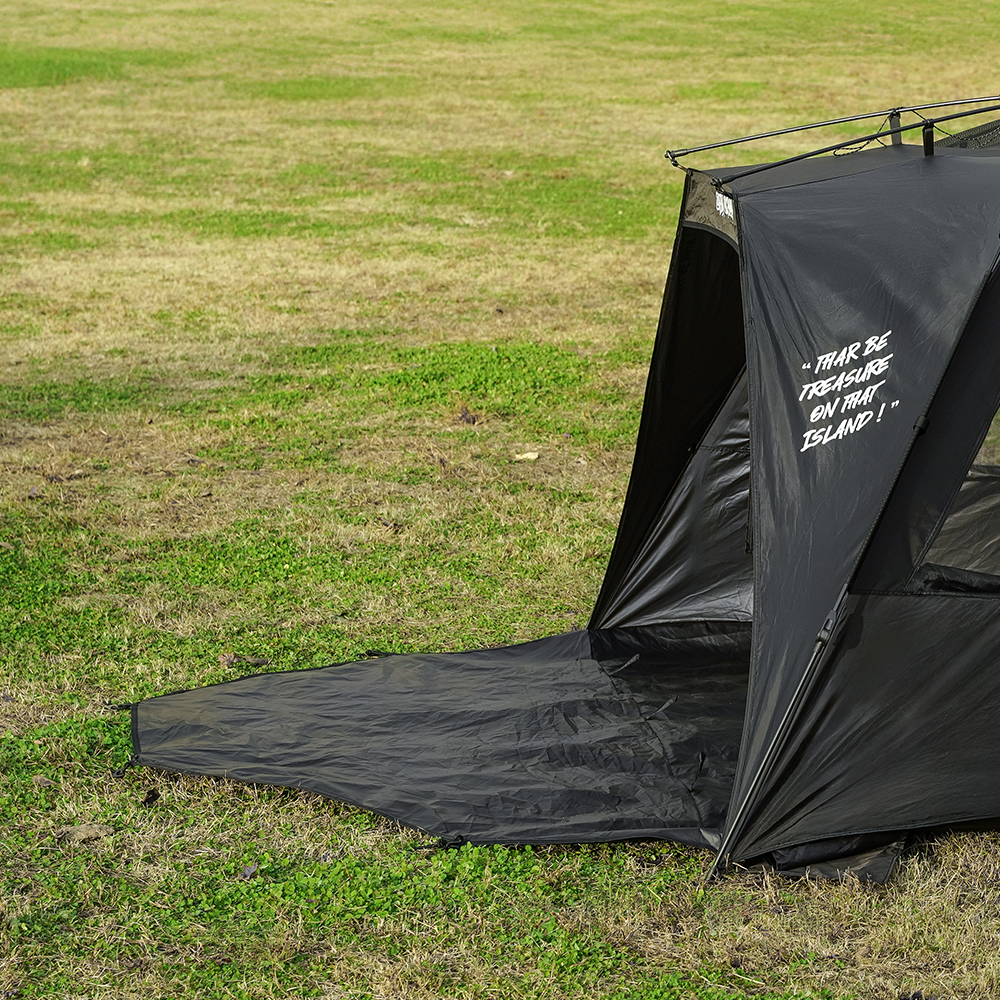 블랙 비어드 선 쉘터 원터치 그늘막 텐트 나들이 피크닉 공원