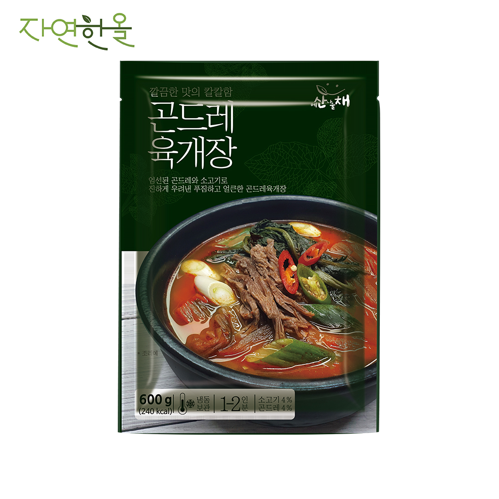 자연한올 곤드레육개장 600g x 5개 - 상세 이미지 3