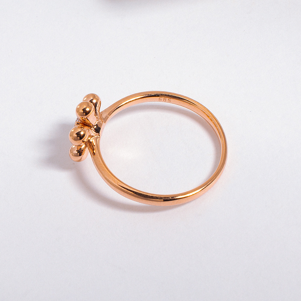 1부 3.5mm 천연 다이아 코스모스 플라워 꽃 반지 링 데일리 (현대,우신 감정서) 이미지 8