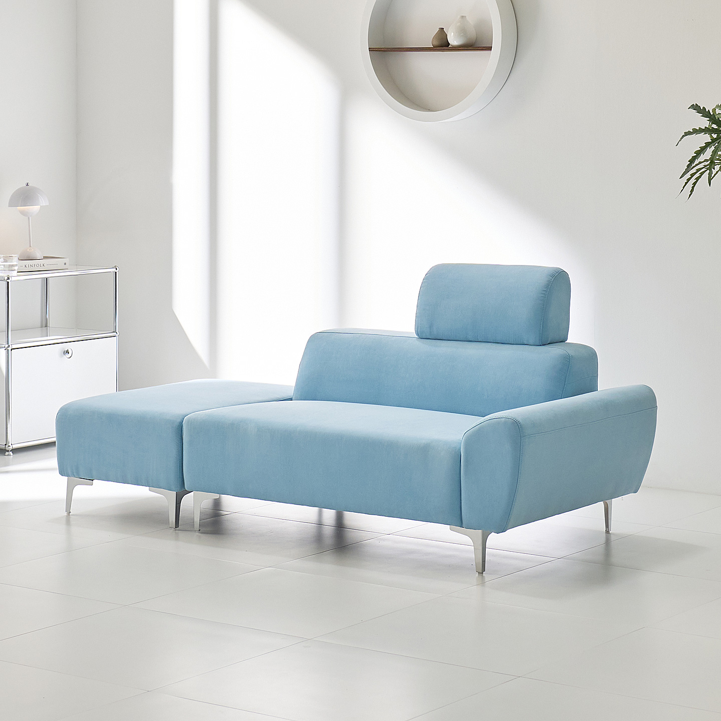 해피아이 캄피나 미니 원룸 소파 아쿠아텍스 2인