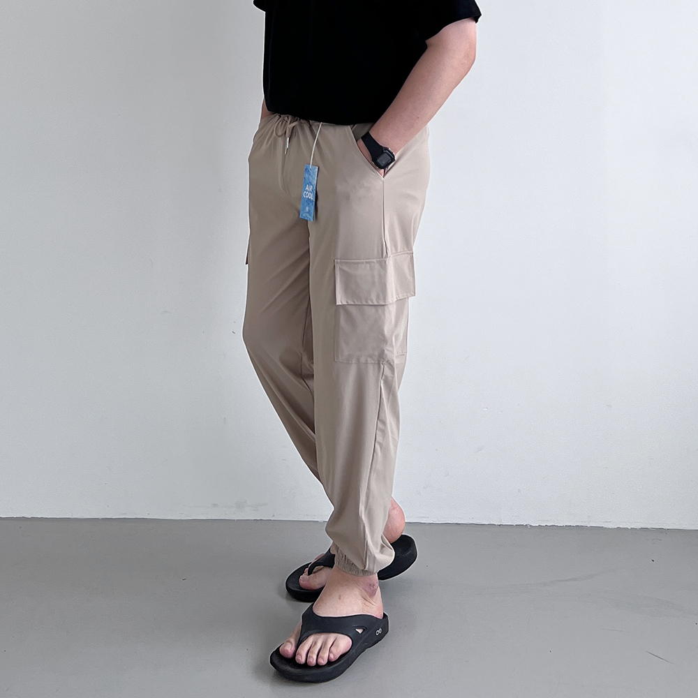 아이스조거팬츠 봄 여름용 조거팬츠 냉장고 카고 건빵바지 빅사이즈 - 상품 이미지