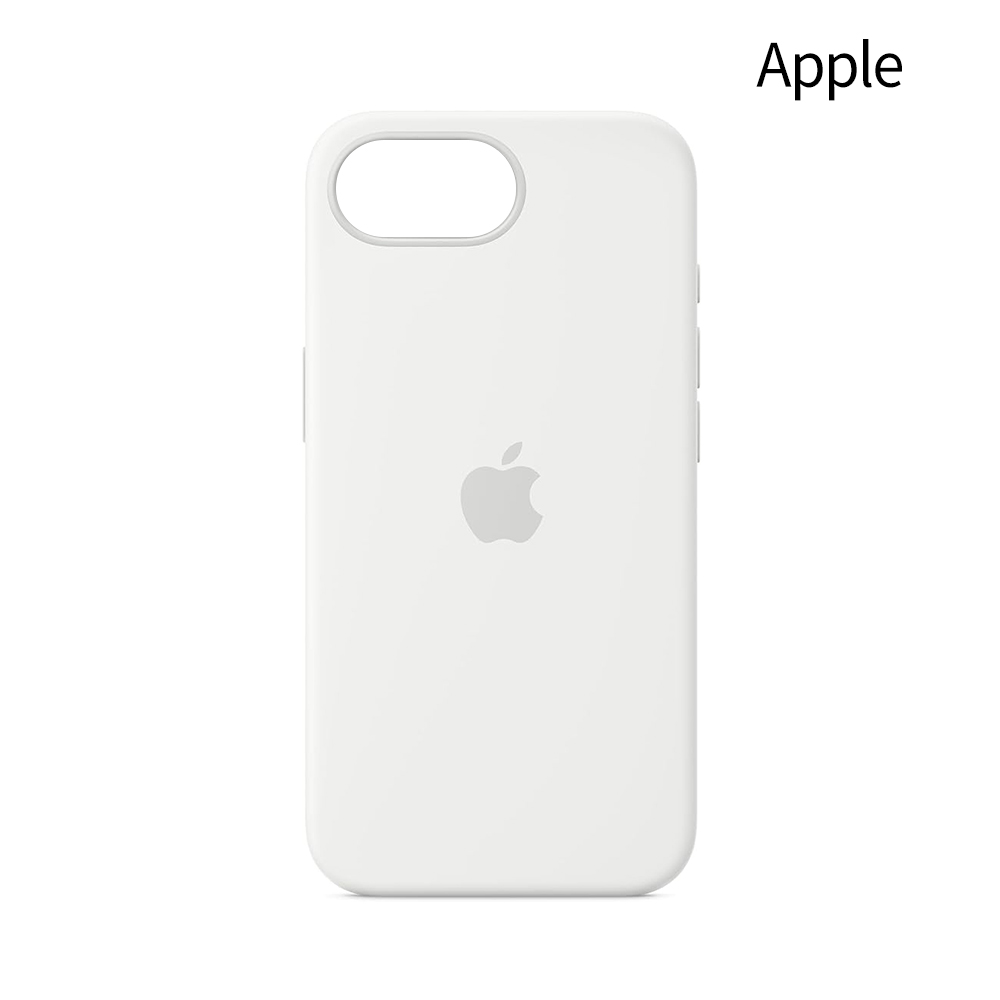 애플 아이폰16e 정품 케이스 실리콘 케이스 화이트