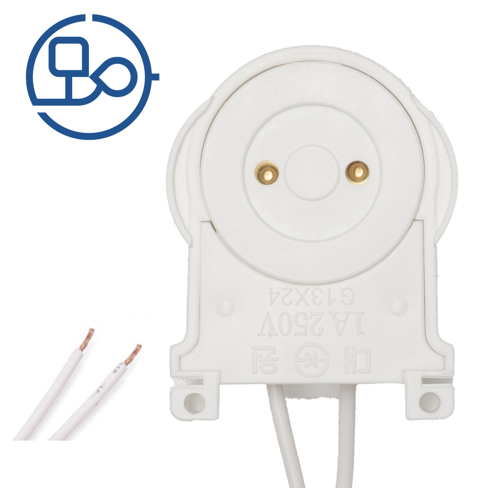 형광등소켓 DF-1006 맞대기 A형 전선길이 270mm - 메인 이미지