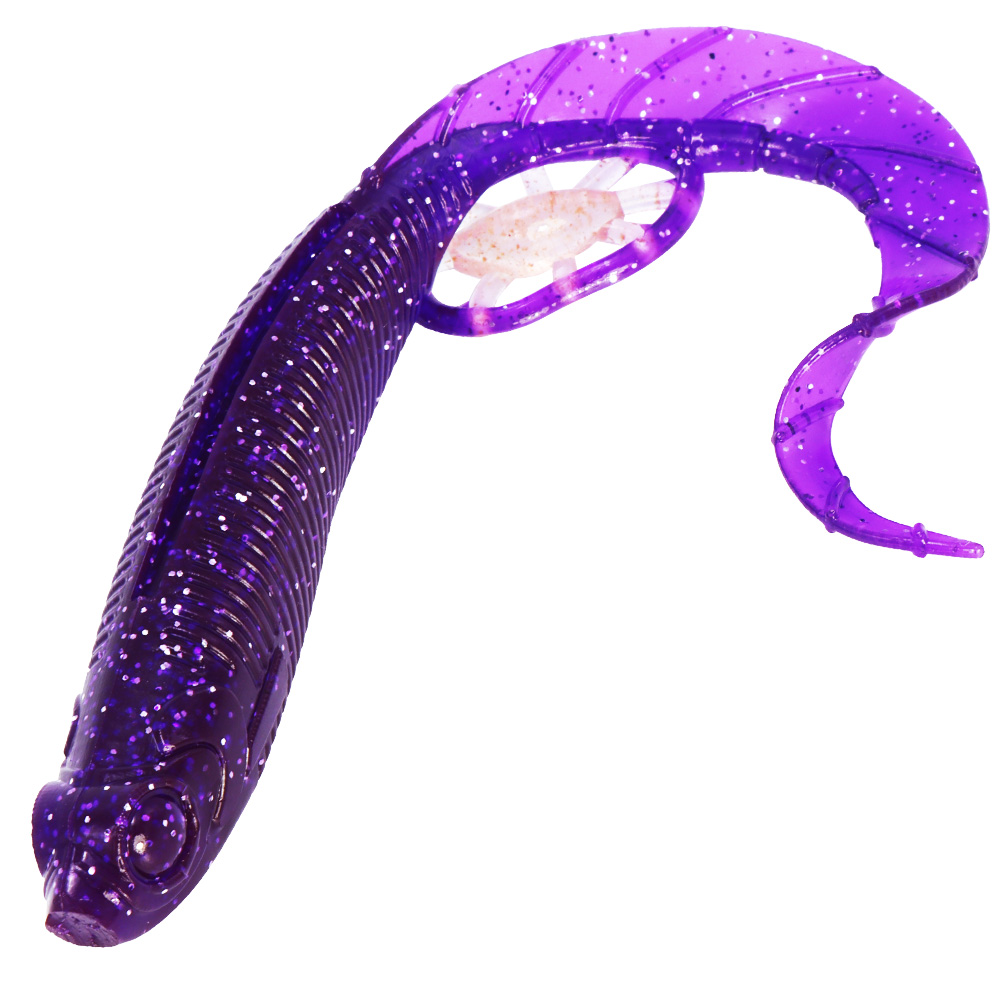캣츠크로우 모비딕테일 광어다운샷웜 광어웜 광따 070 퍼플, 12.7cm(5인치) - 메인 이미지