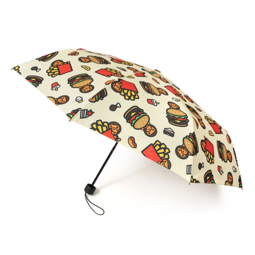베이프 우산 FAST FOOD ALL PRINT PATTERN FOLDING UMBRELLA 3월 3주차 신상 AL20-182-305 - 메인 이미지
