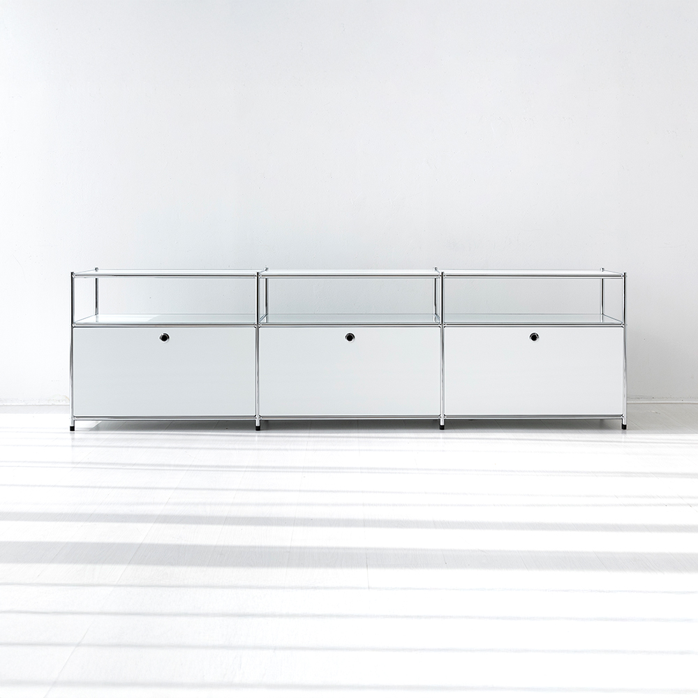 심플리 3x2 수납장 3문 BC143 2260mmx400mmx645mm, 2단, 화이트 4361.5195 - 메인 이미지
