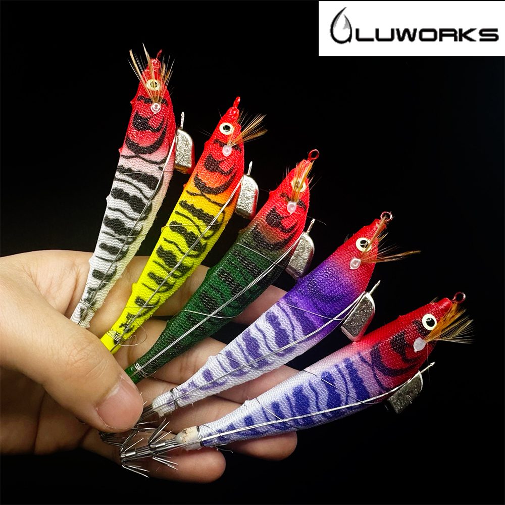 루웍스 미니 삼봉에기 퍼플이네 프리미엄 스페셜 SS 심해갑오징어 케이무라 틴셀 한치 에기