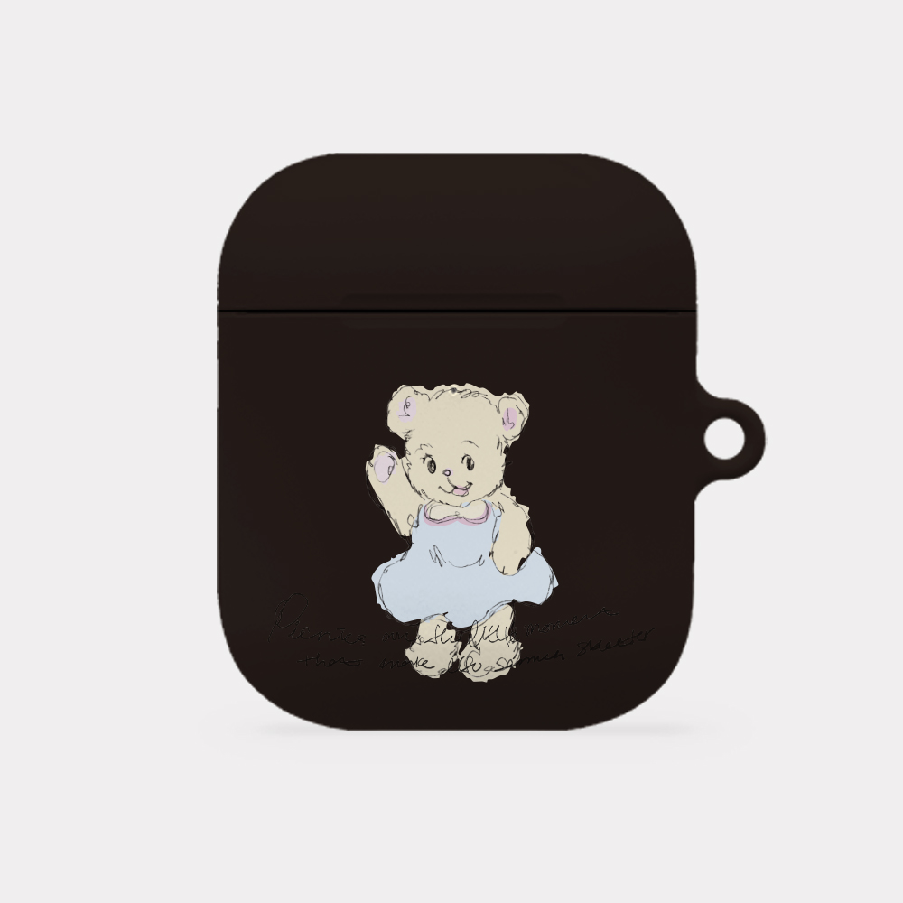 adorable bear 에어팟 1 2 케이스 하드 - 상세 이미지 2
