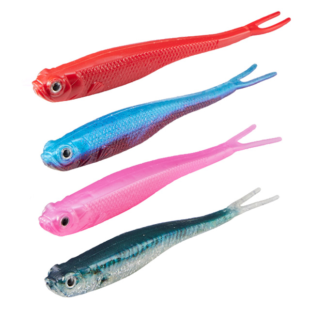 버클리 파워베이트 파워 저크쉐드 5인치 UV 광어웜 다운샷웜 SRD 솔리드레드, 12.7cm(5인치) - 상세 이미지 4