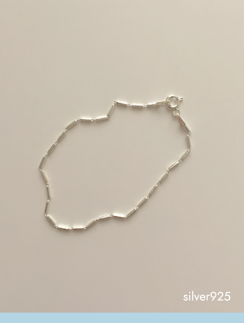 (모앳/팔찌) vero bracelet (silver925) 실버 체인 심플 은팔찌 : moat모앳