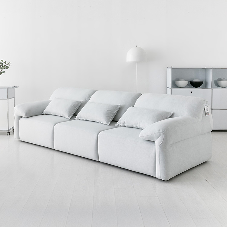 니스코 4인 전동 슬라이딩 패브릭 소파 B2281